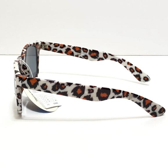 NEW Brown Leopard Print Sunglasses UV400 Retro - Picture 3 of 5